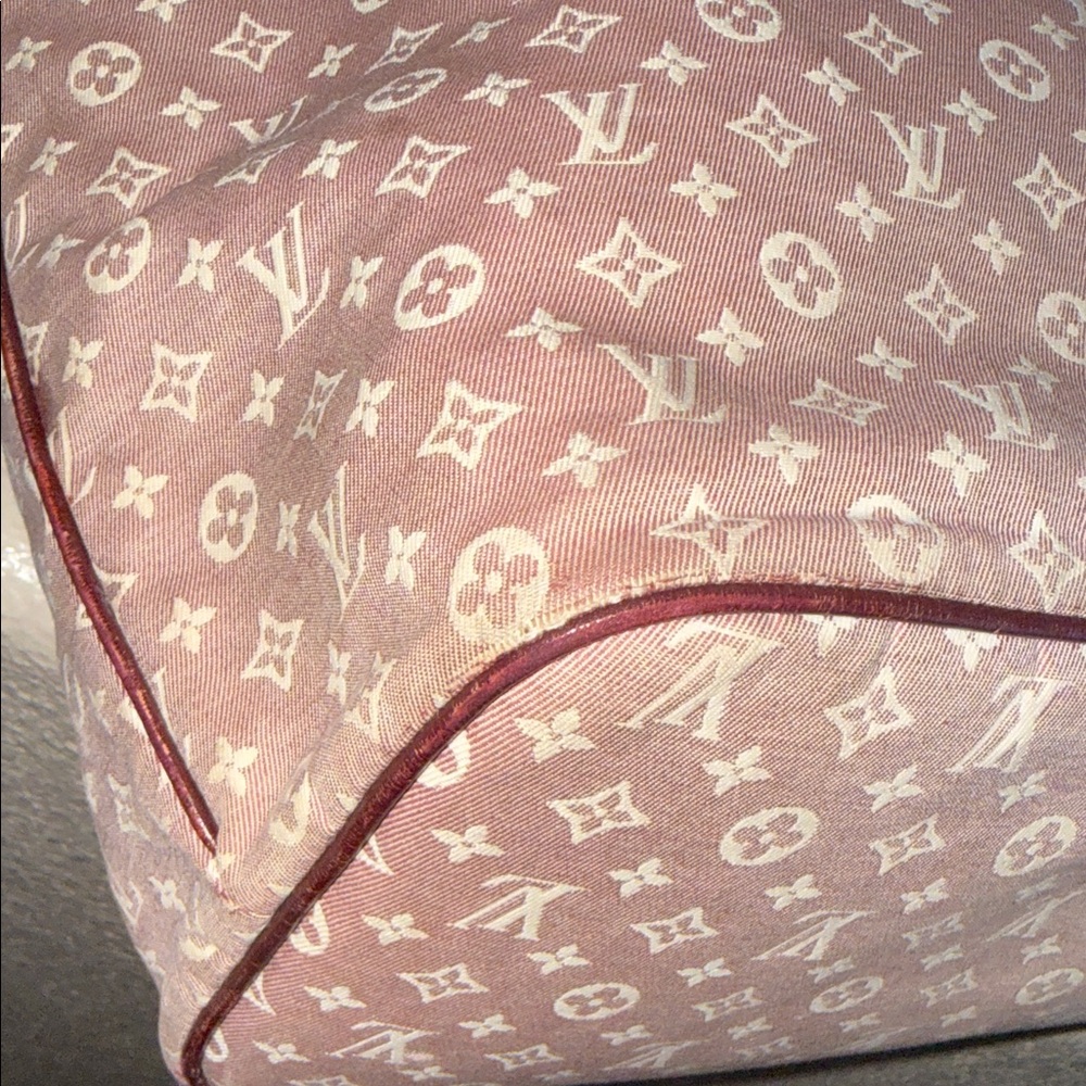 Louis Vuitton Pink & Brown mini Lin neverfull MM Monogram SEPHIA Tote IDYLLE - Picture 11 of 17